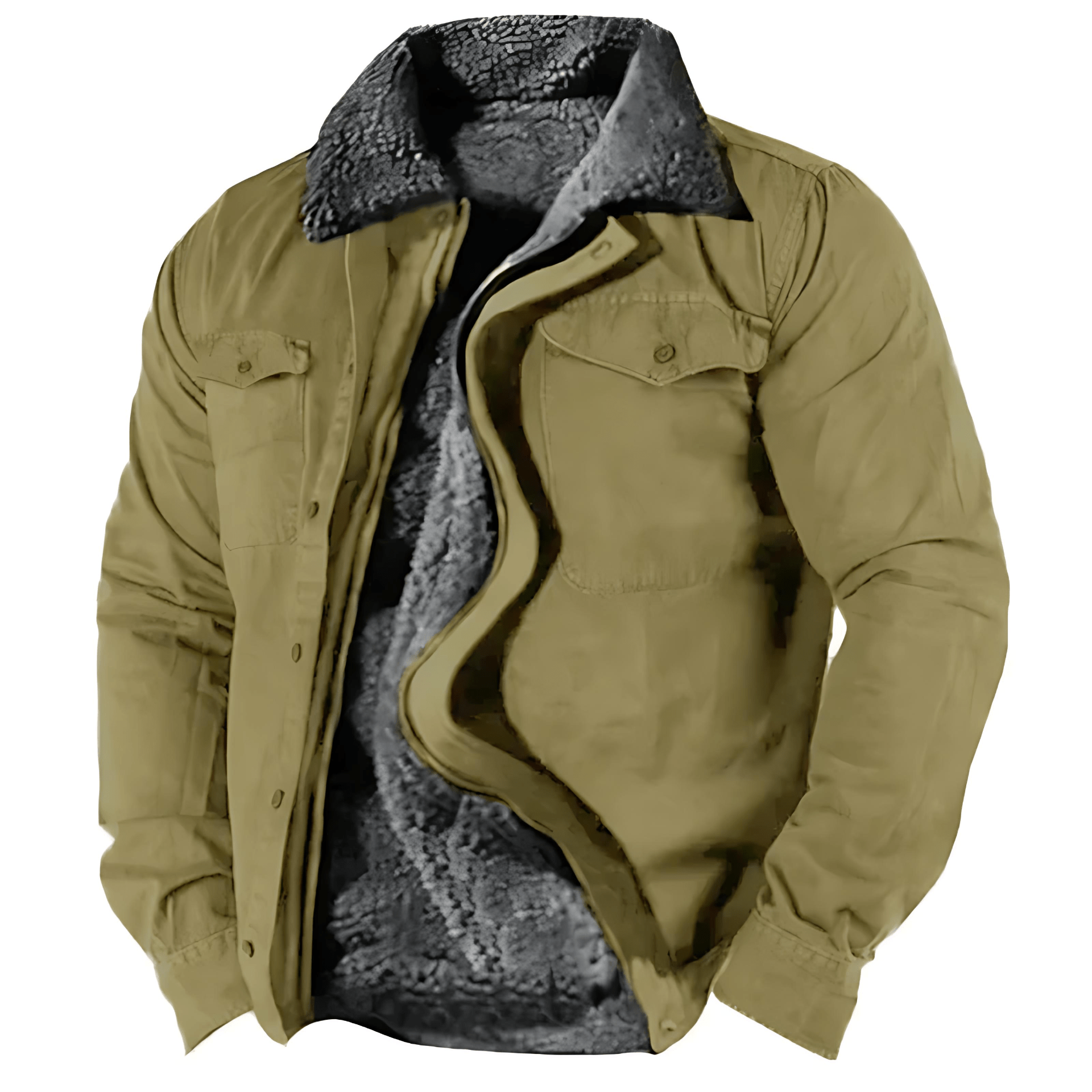 Cevori Fleece Lined Coat Casual Winter Jacket