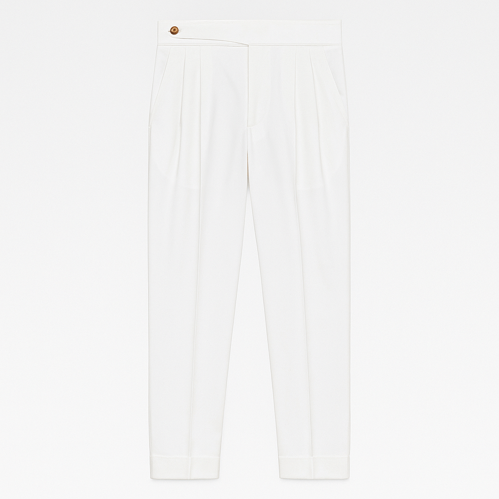 Cevori Retro Italian Casual Straight Trousers