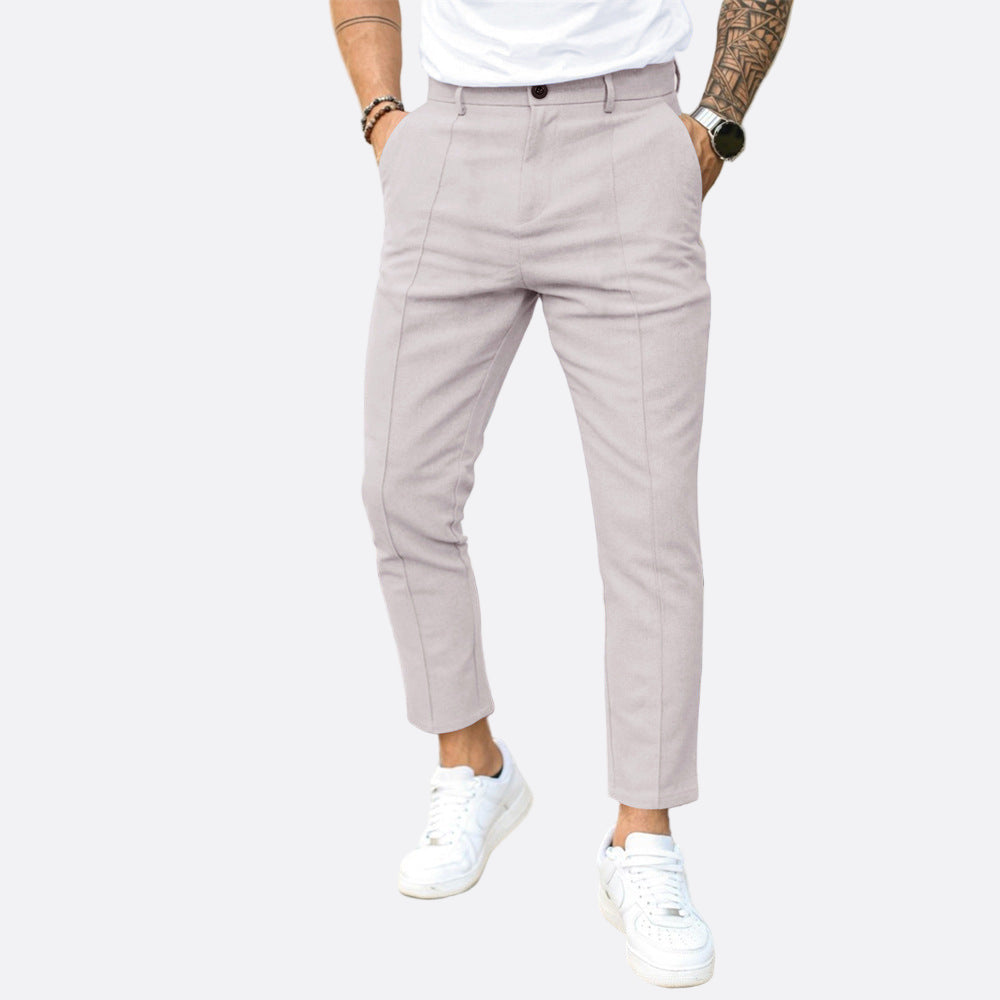 Cevori Casual Style Slim Fit Chino Trousers