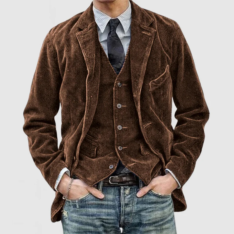 Cevori Classic Corduroy Blazer & Vest