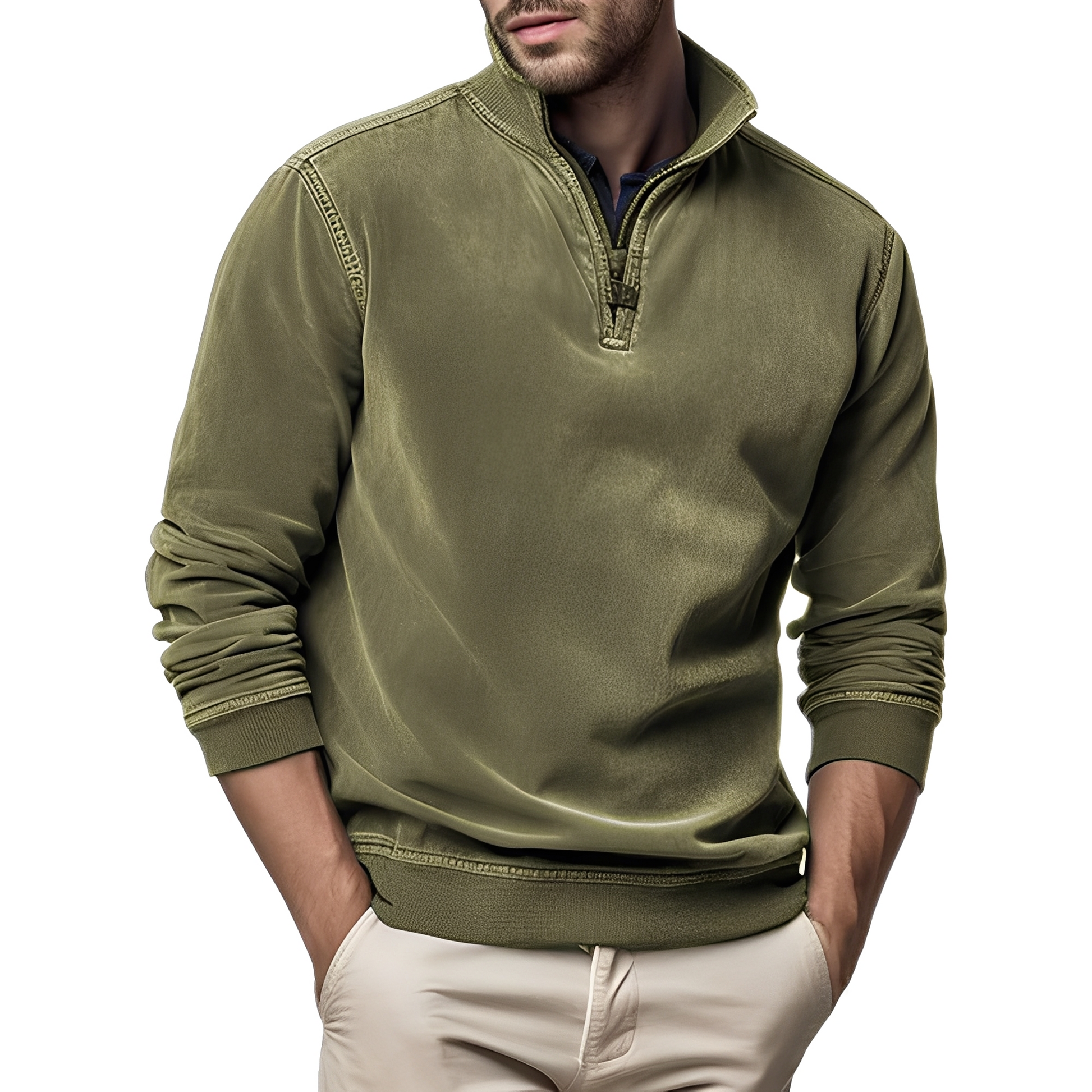 Cevori Washed Fleece Jumper