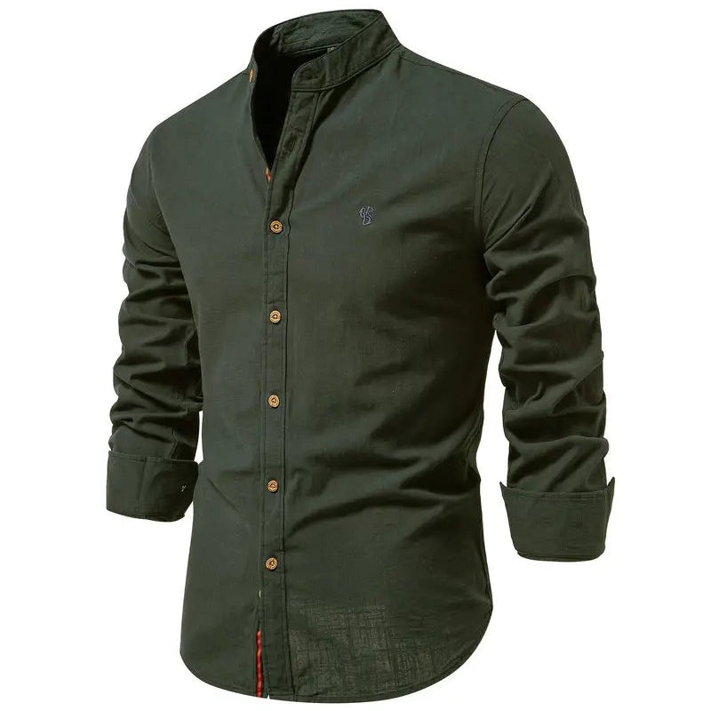 Cevori Stylish Fit Button-Front Shirt