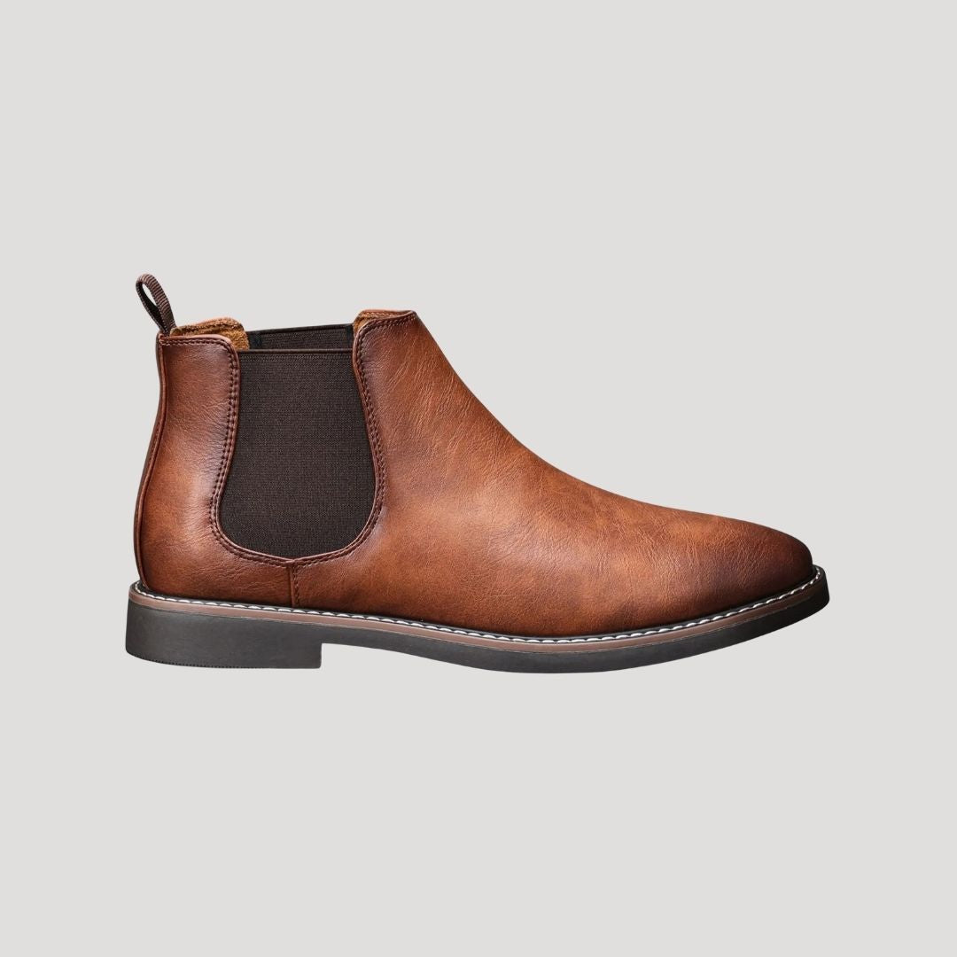Cevori Winter Style Waterproof Leather Chelsea Boots