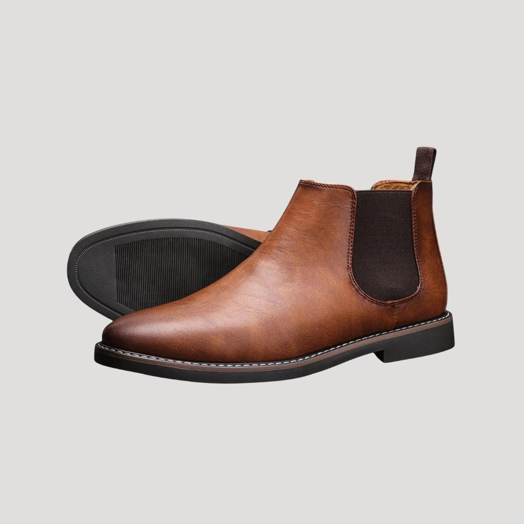 Cevori Winter Style Waterproof Leather Chelsea Boots