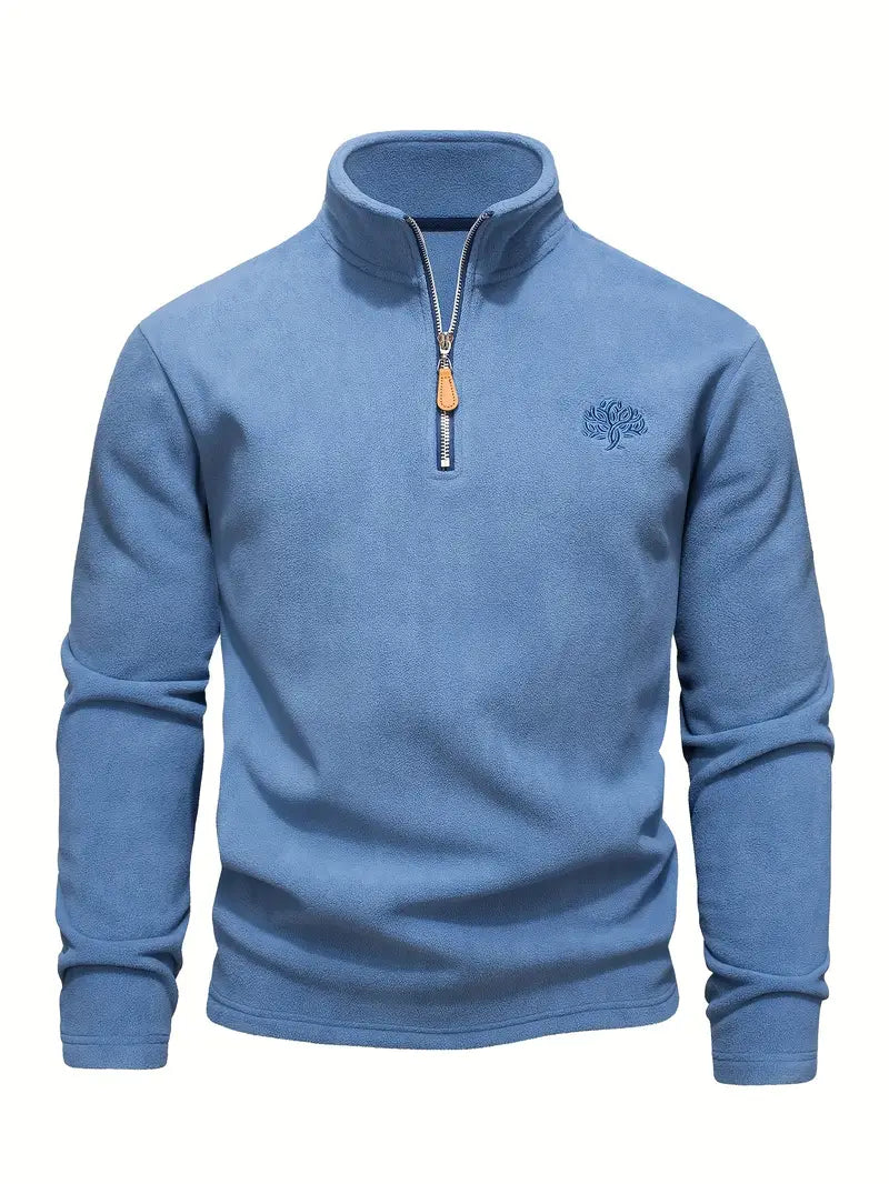 Cevori Classic Zip-Up Cotton Pullover