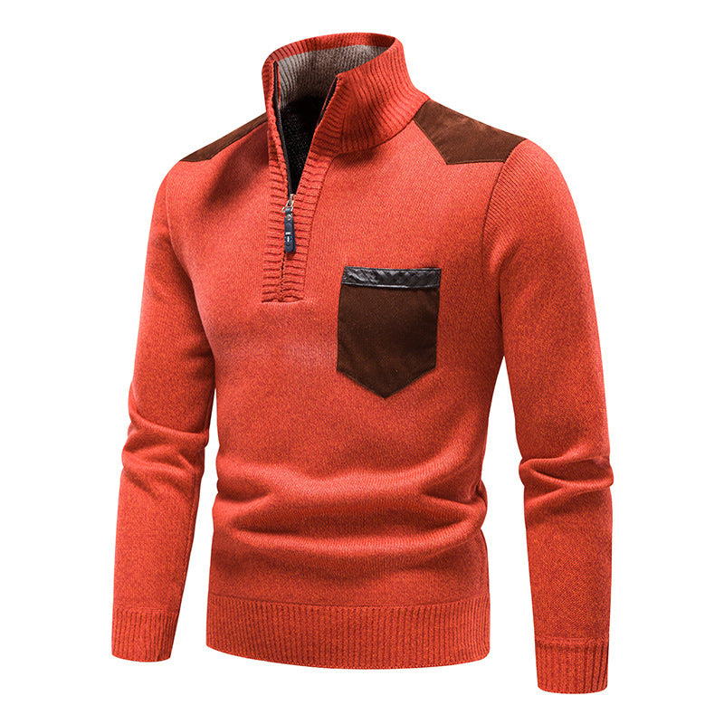 Cevori Zip Fleece Pullover with Pocket