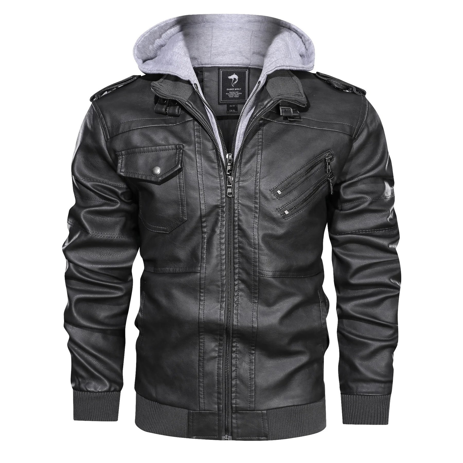 Cevori Hooded Casual Style Bomber Jacket