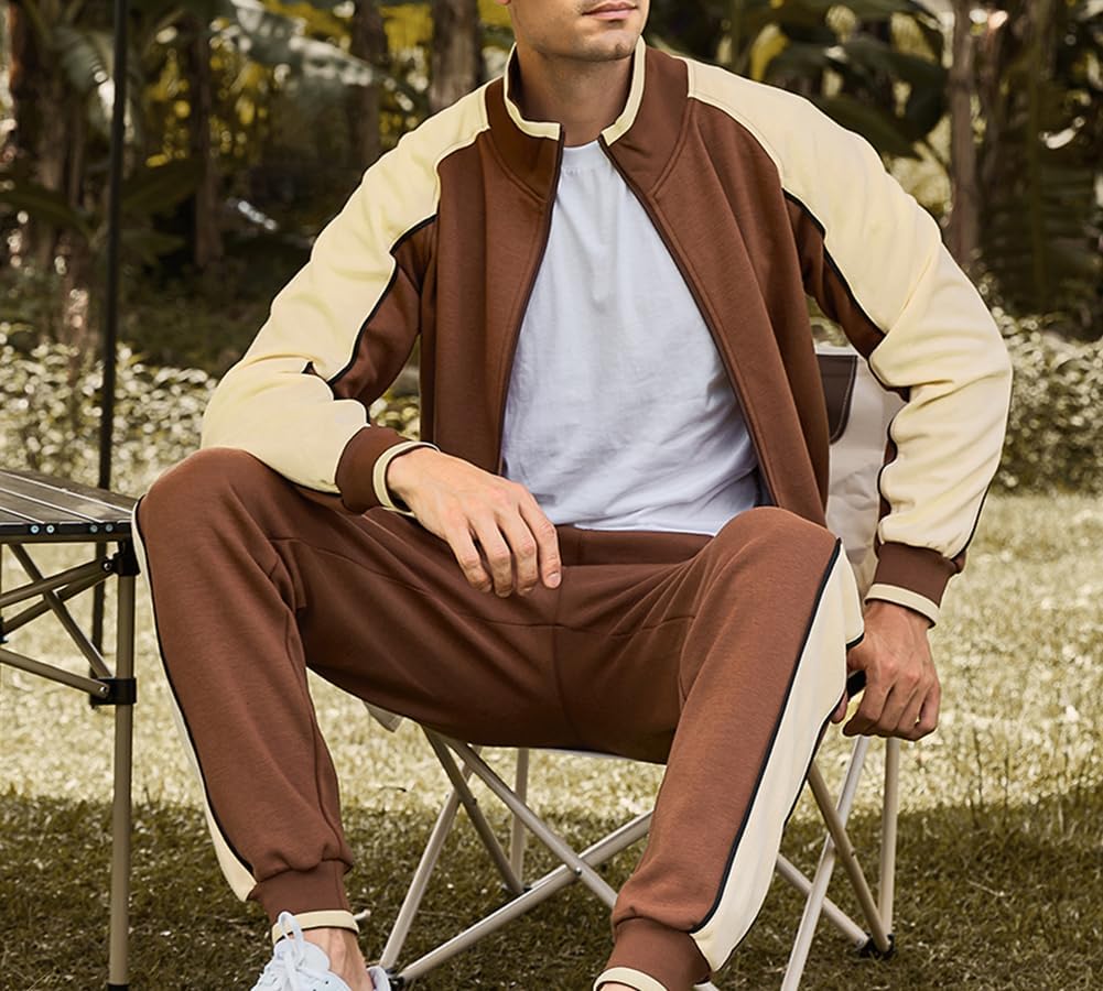 Cevori Full-Zip Jacket & Pants Tracksuit Set