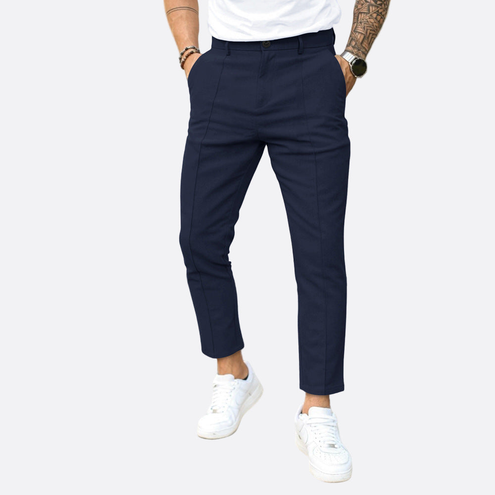 Cevori Casual Style Slim Fit Chino Trousers