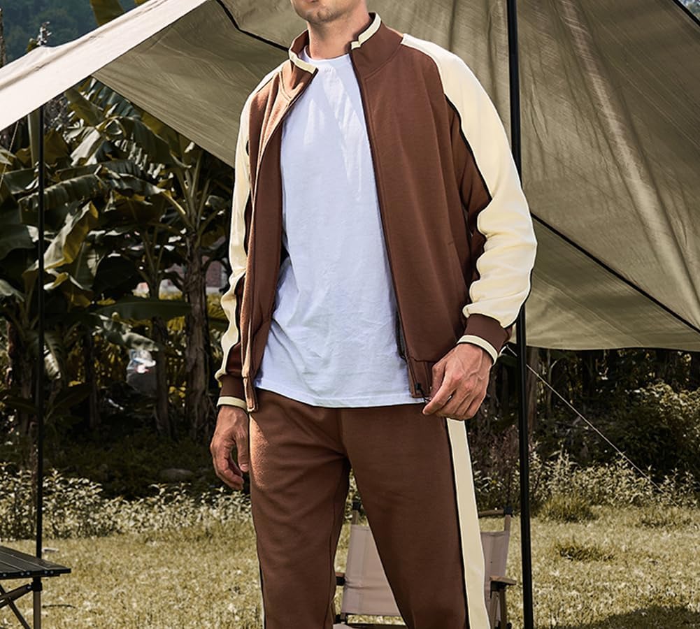 Cevori Full-Zip Jacket & Pants Tracksuit Set