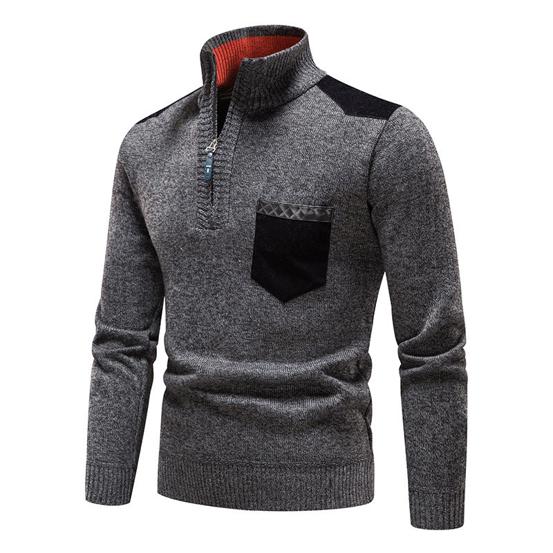 Cevori Zip Fleece Pullover with Pocket