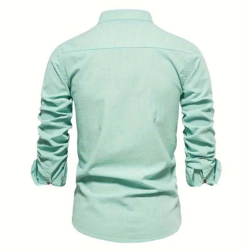 Cevori Stylish Fit Button-Front Shirt