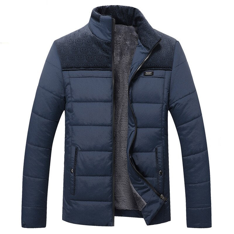 Cevori Stand-Up Collar Quilted Winter Jacket