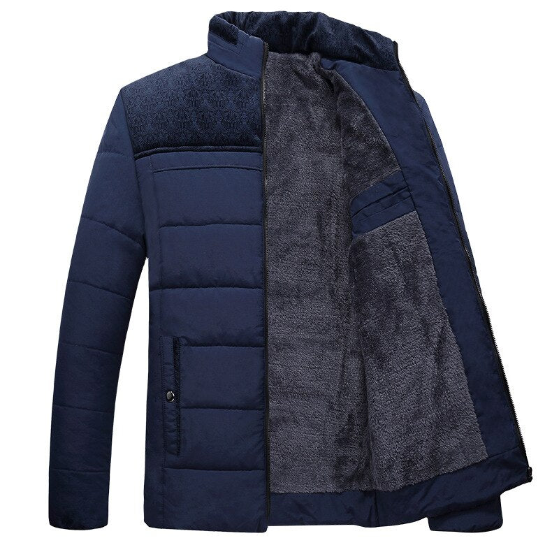 Cevori Stand-Up Collar Quilted Winter Jacket