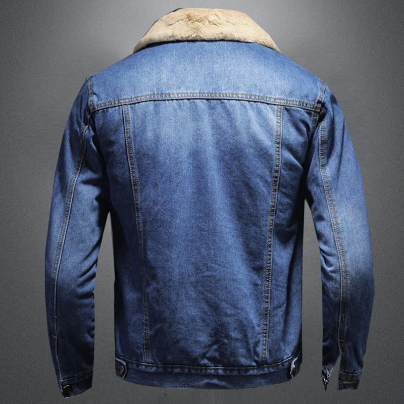 Cevori Stylish Denim Jacket with Warm Lining