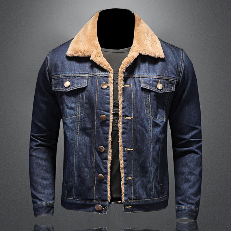 Cevori Stylish Denim Jacket with Warm Lining