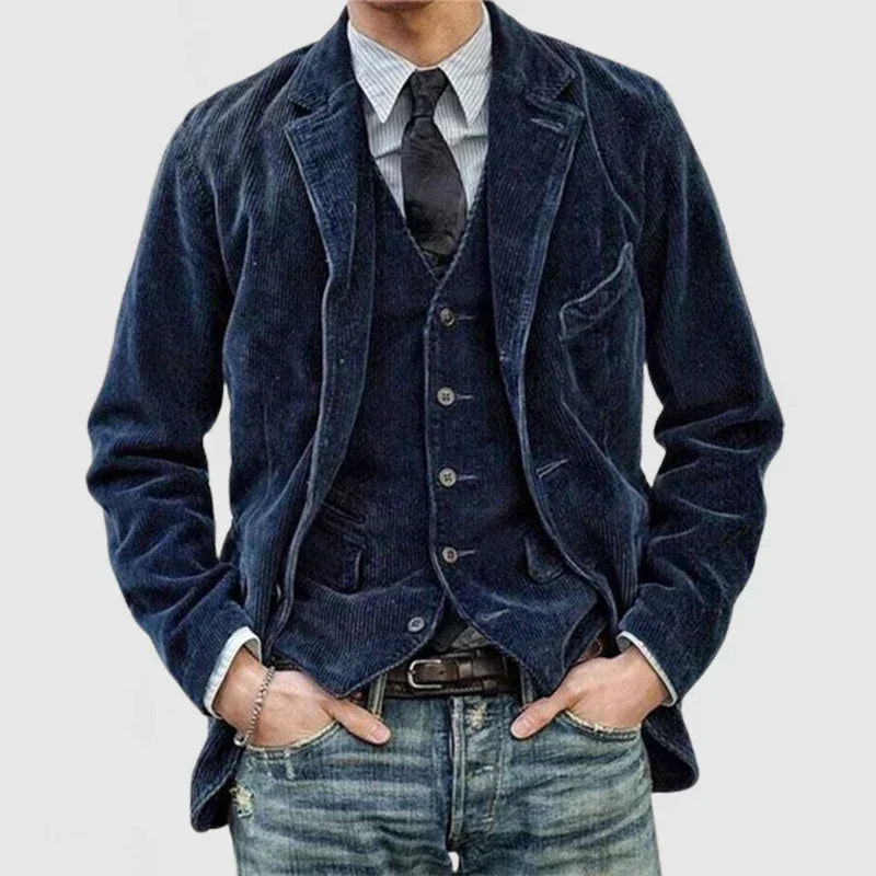 Cevori Corduroy Blazer and Waistcoat