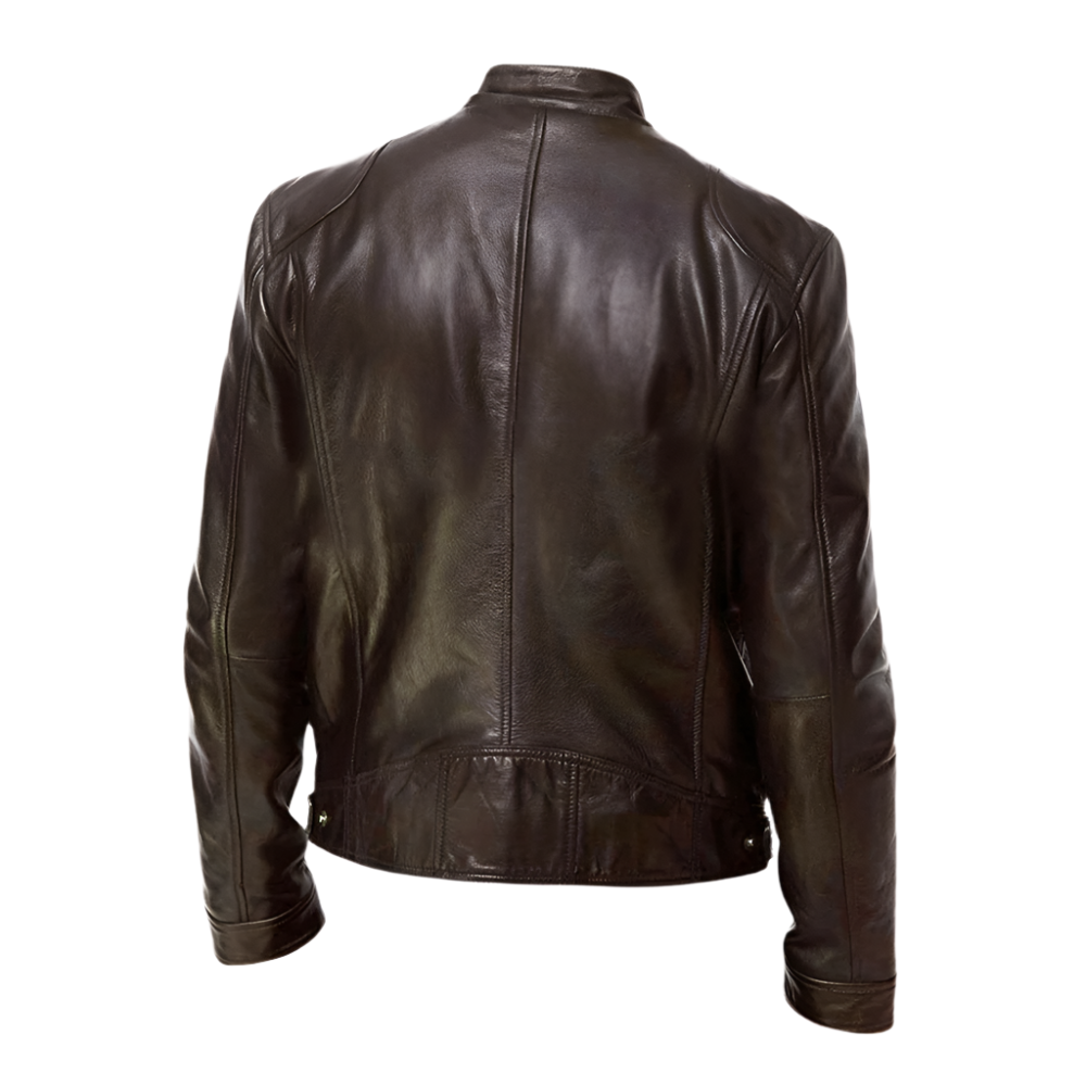 Cevori Faux Leather Jacket Classic Fit