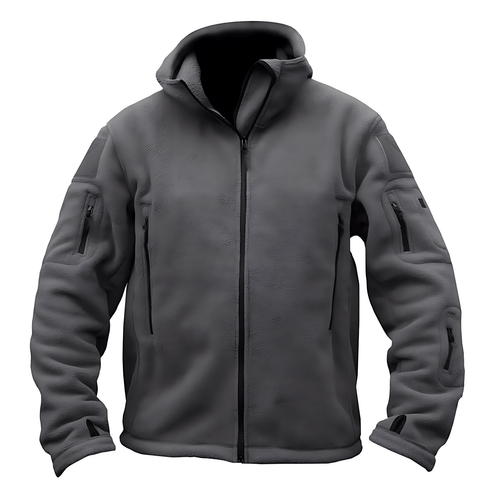 Cevori Adjustable Hood Fleece Jacket with Pockets