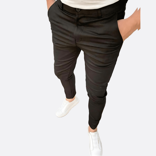 Cevori Ankle Length Slim Fit Trousers