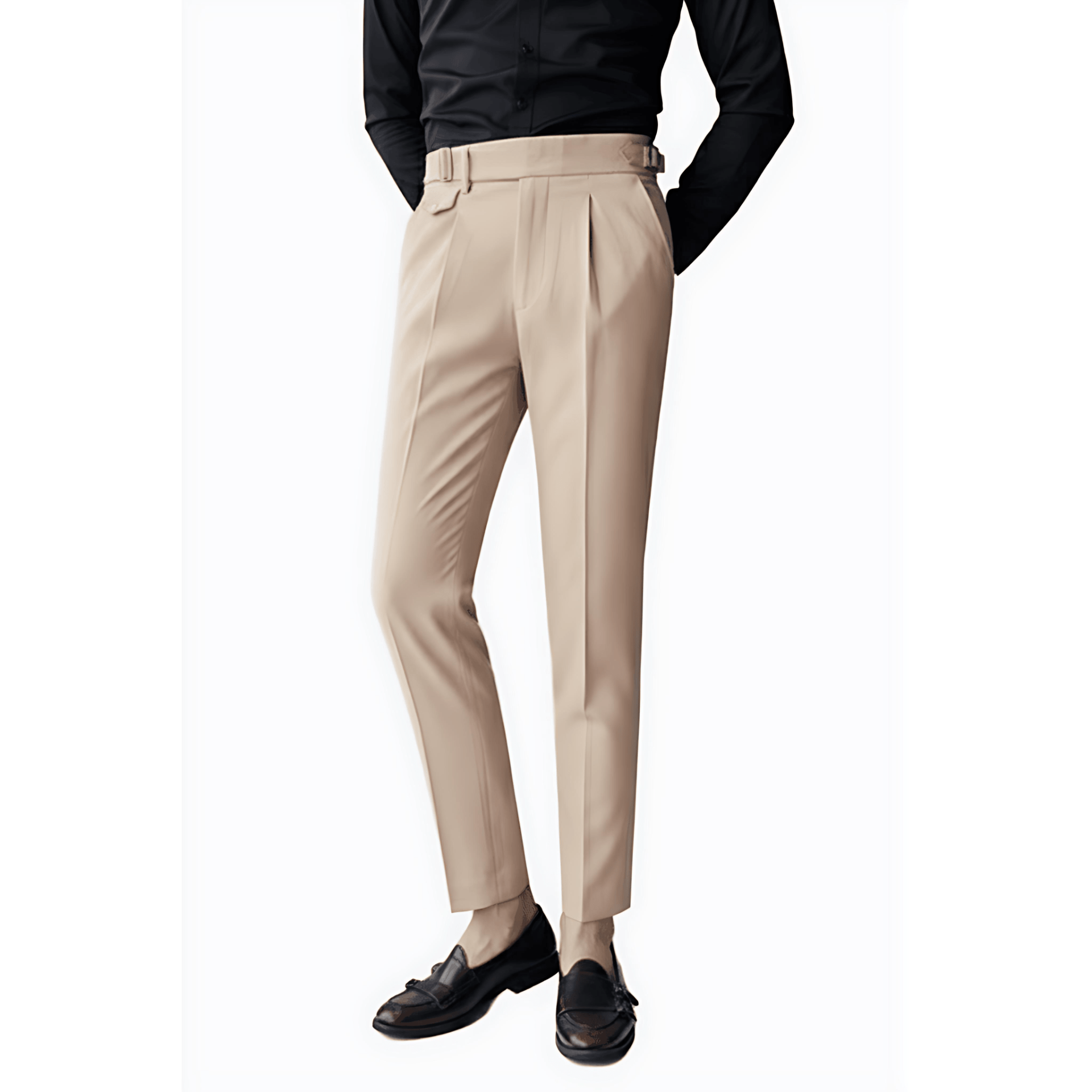 Cevori Business Tailored Pleated Fit Trousers