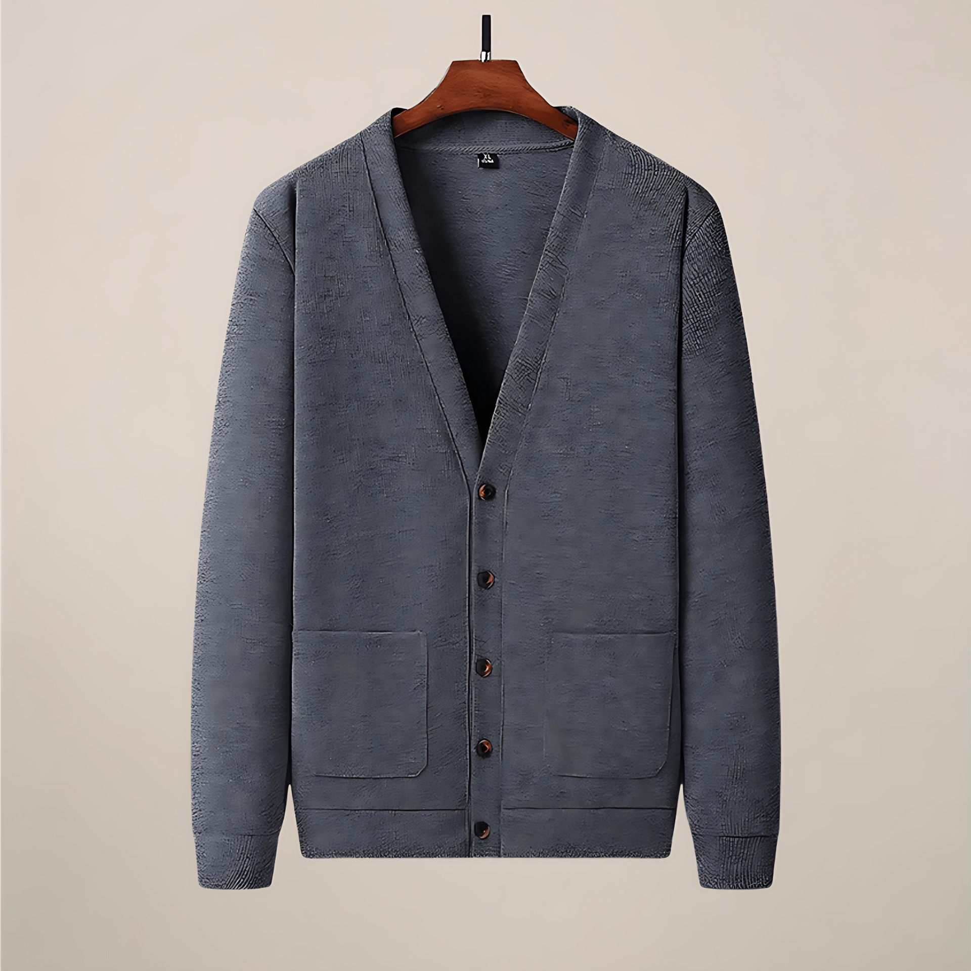 Cevori Button-Up V-Neck Cardigan