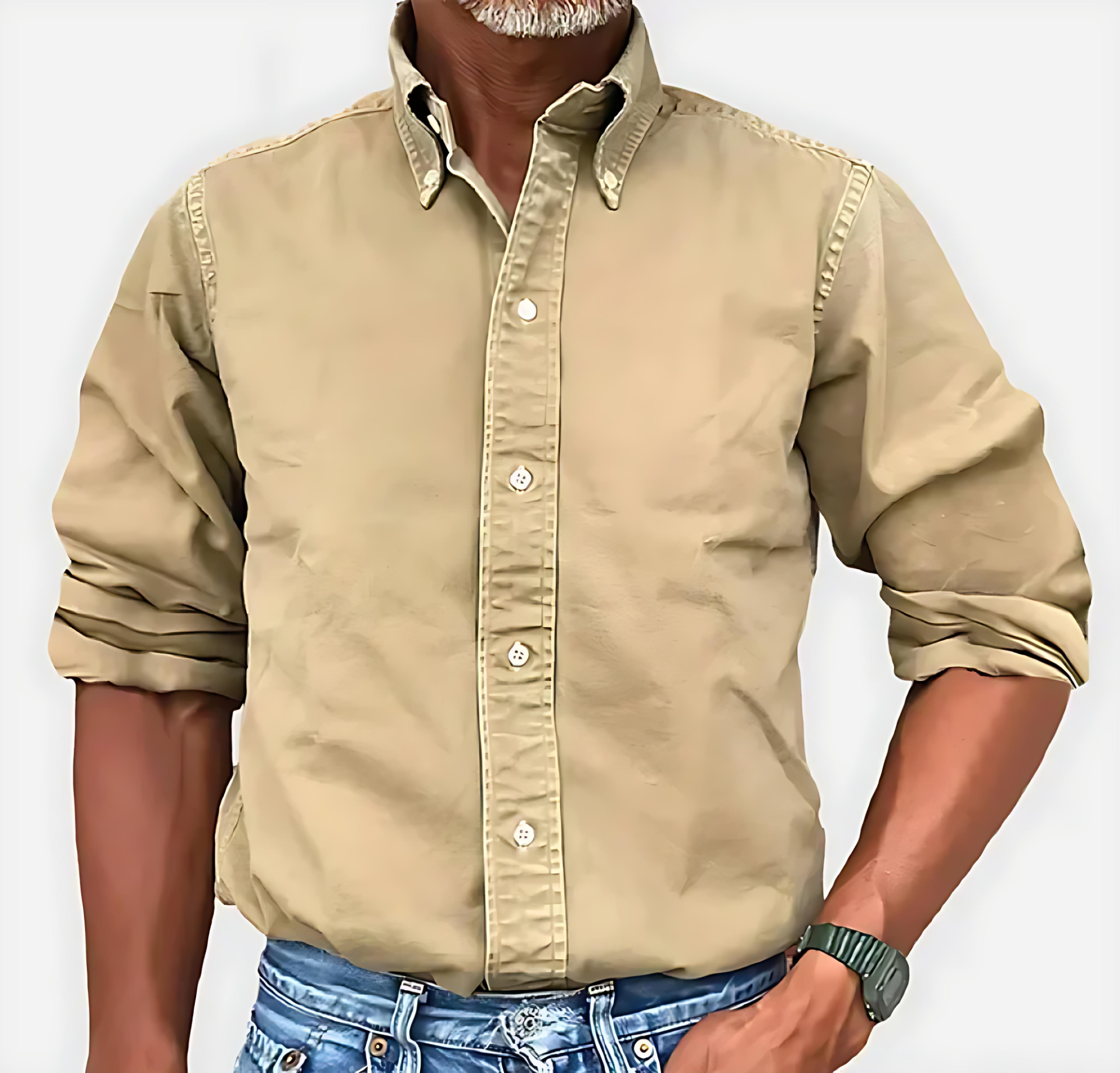 Cevori Button Down Long Sleeve Shirt