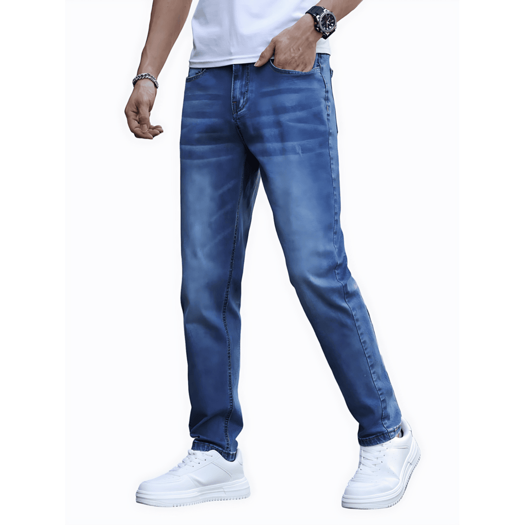 Cevori Casual Medium Stretch Denim Trousers
