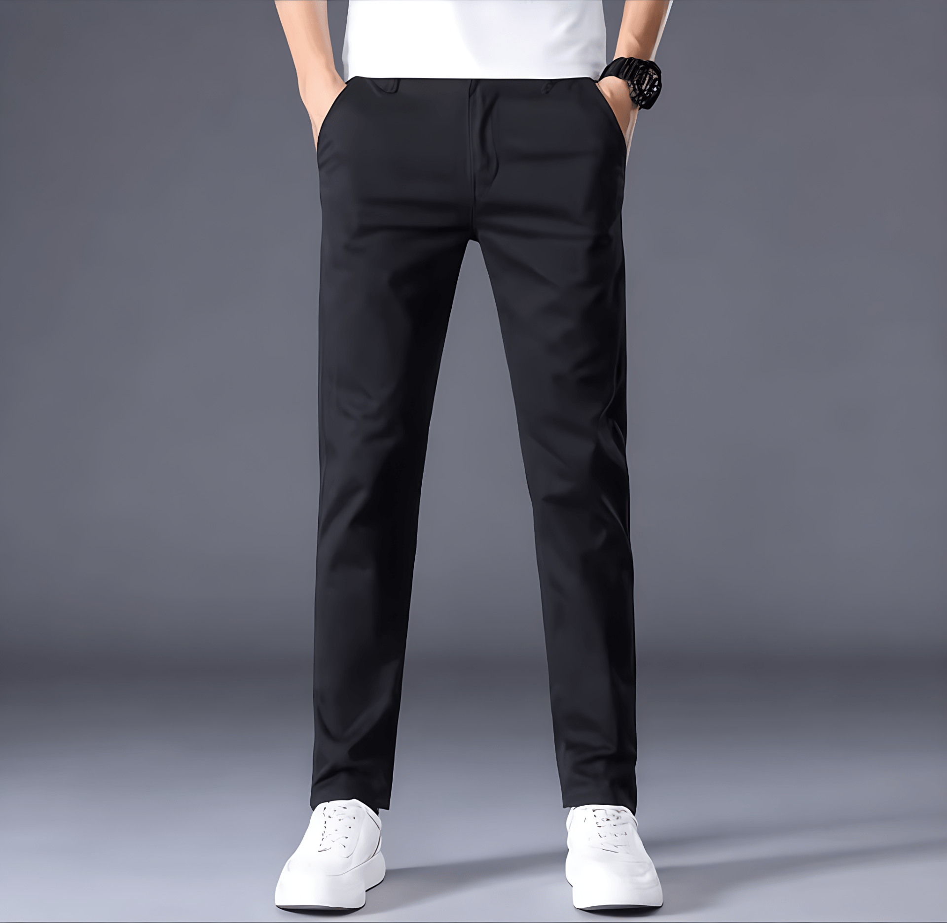 Cevori Casual Style Slim Fit Business Trousers