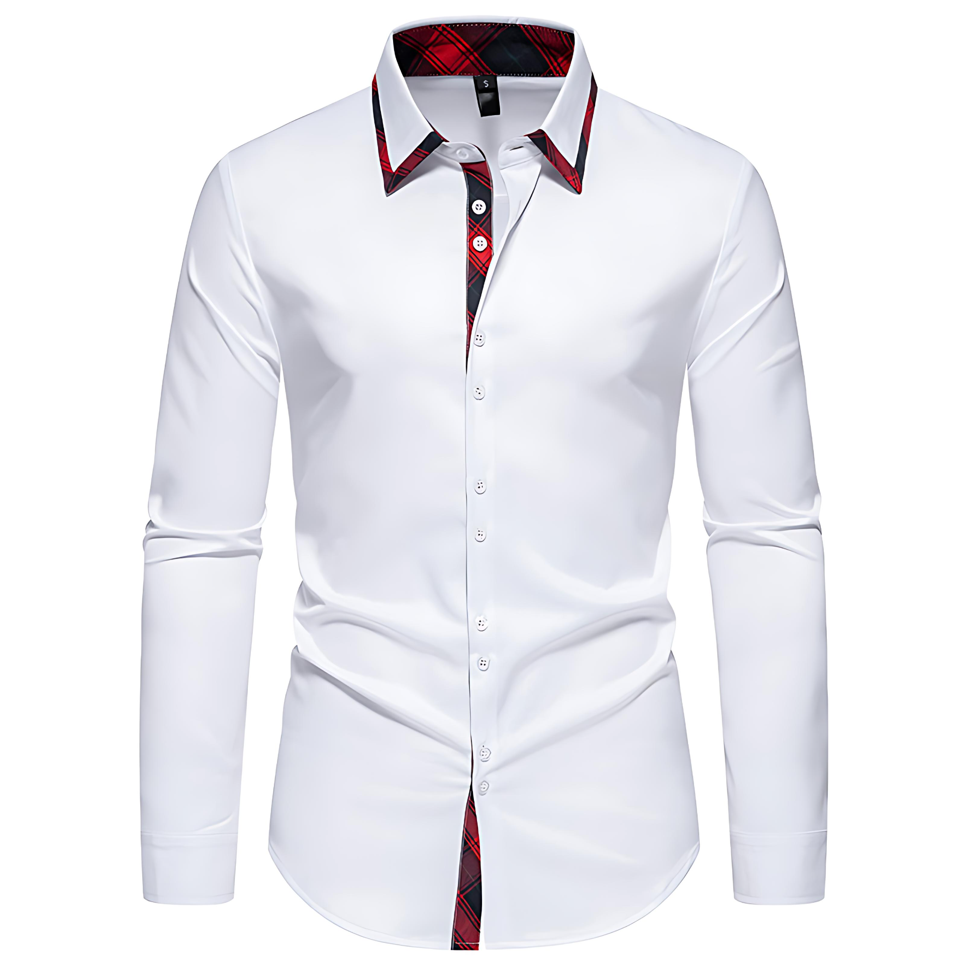 Cevori Checked Long-Sleeve Shirt with Button Placket