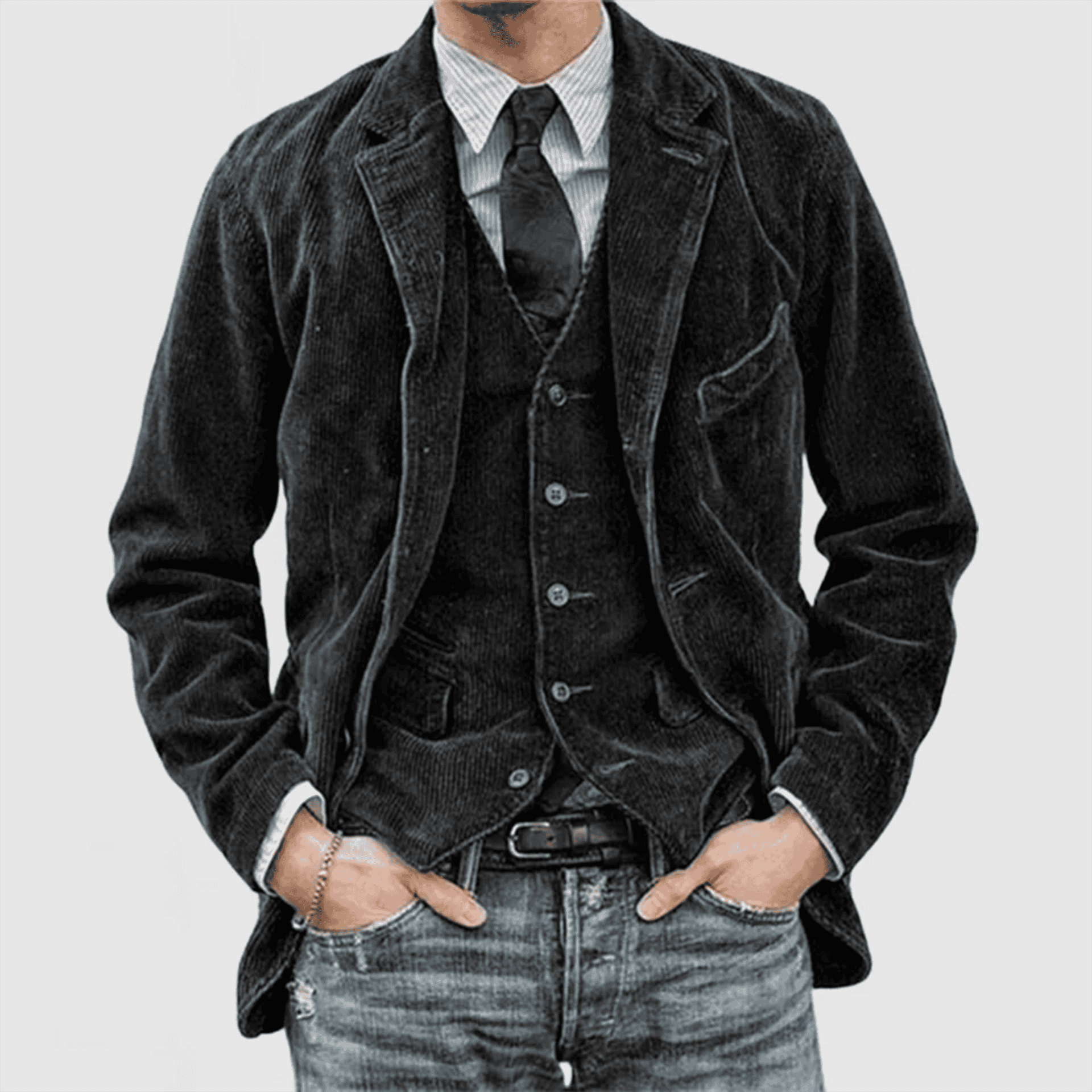 Cevori Classic Corduroy Blazer & Vest