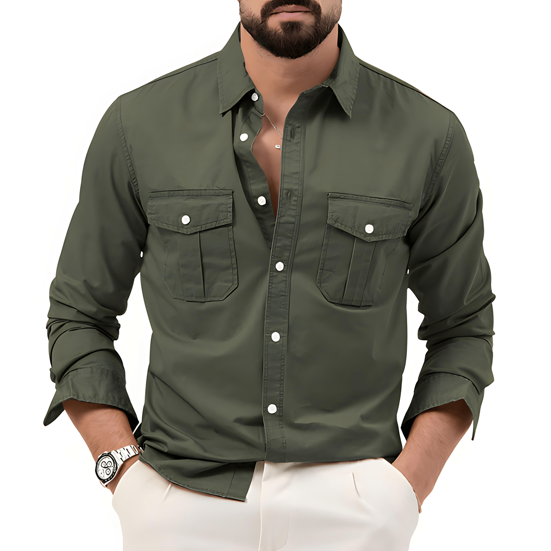 Cevori Classic Shirt with Patch Pockets