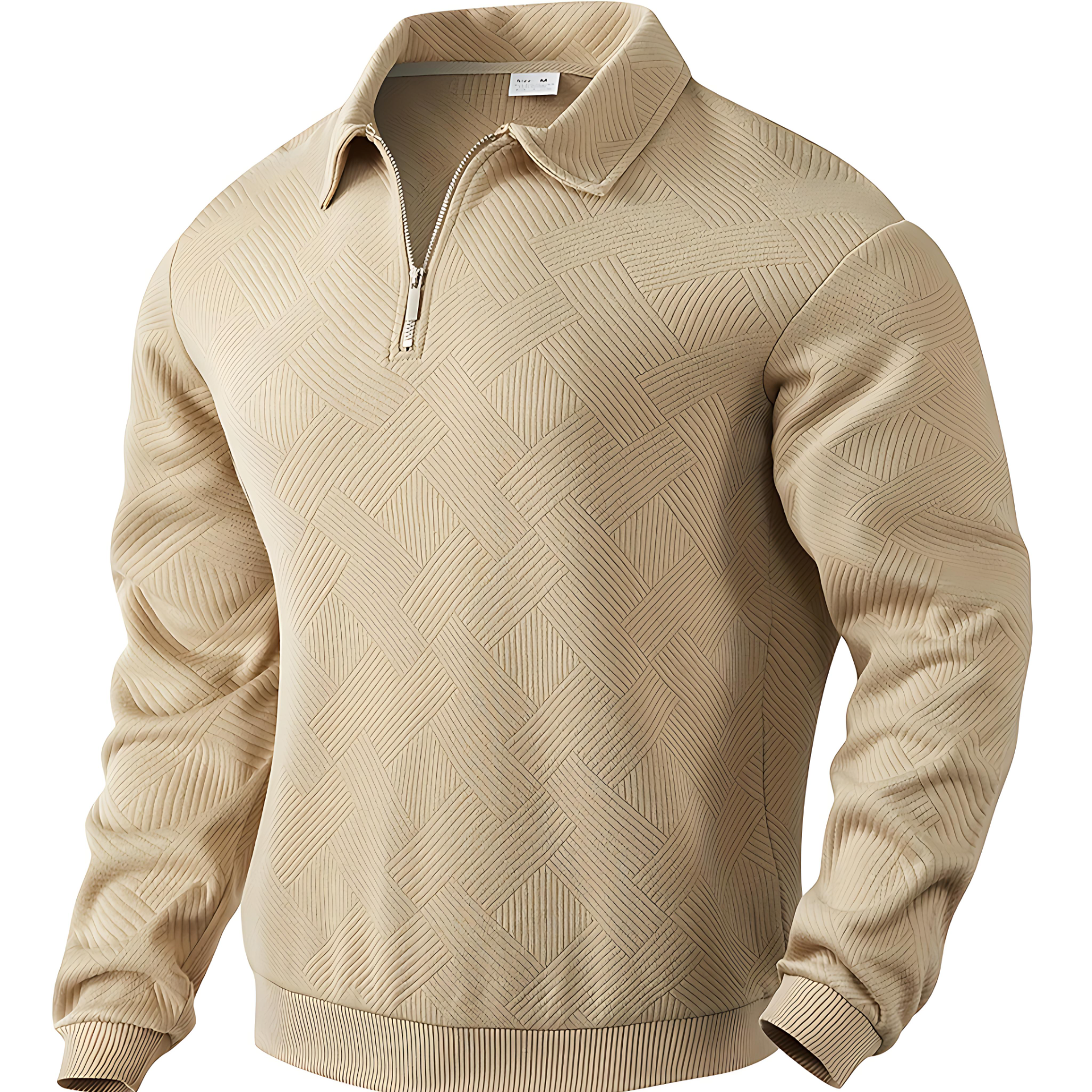 Cevori Collared Quarter Zip Sweatshirt