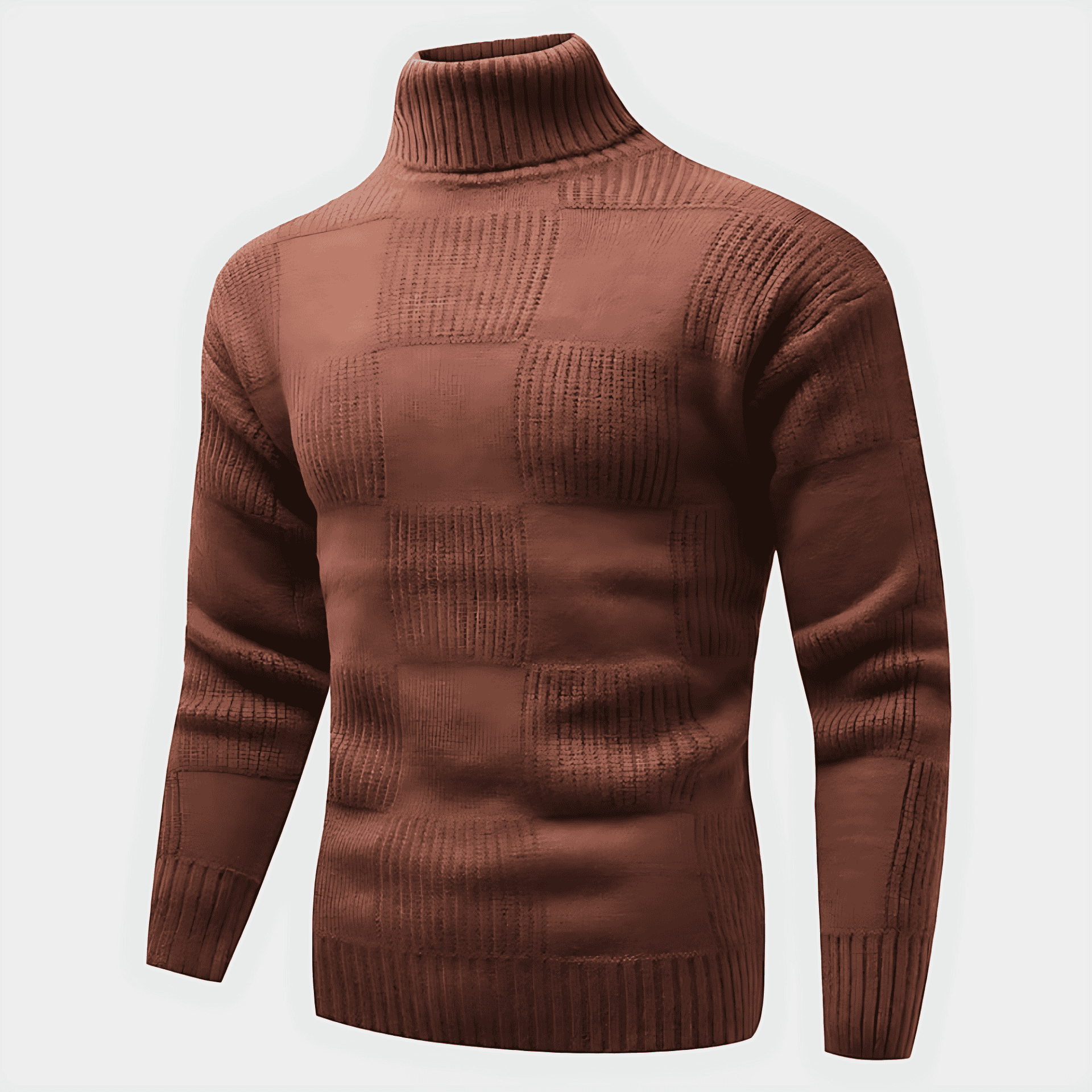 Cevori Fitted Style Turtleneck Jumper