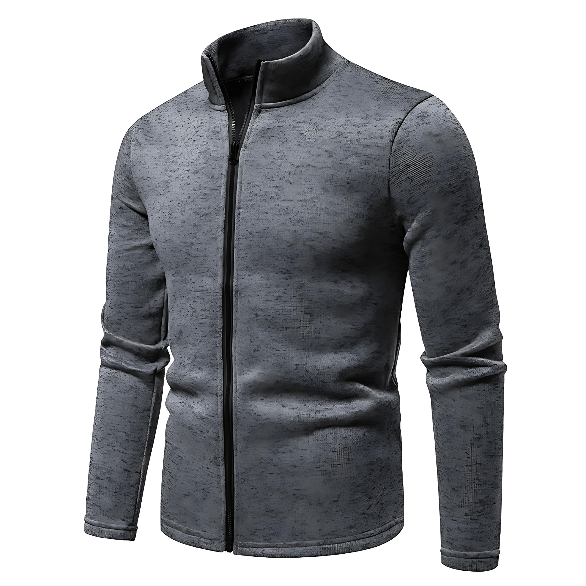 Cevori High Collar Full Zip Style Fleece Jacket