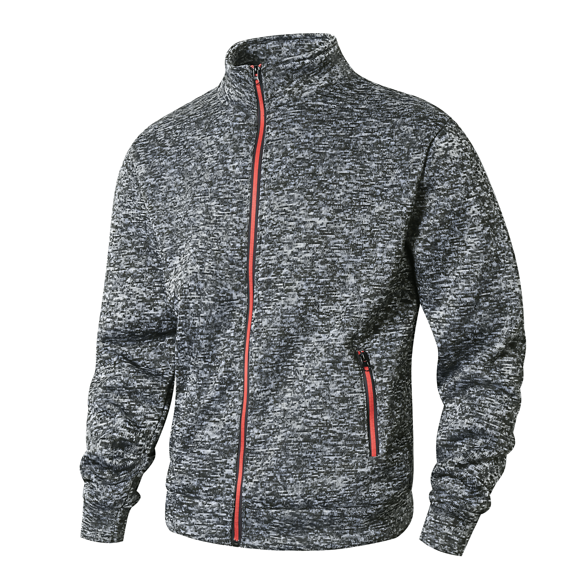 Cevori High Collar & Zip Closure Fleece Jacket