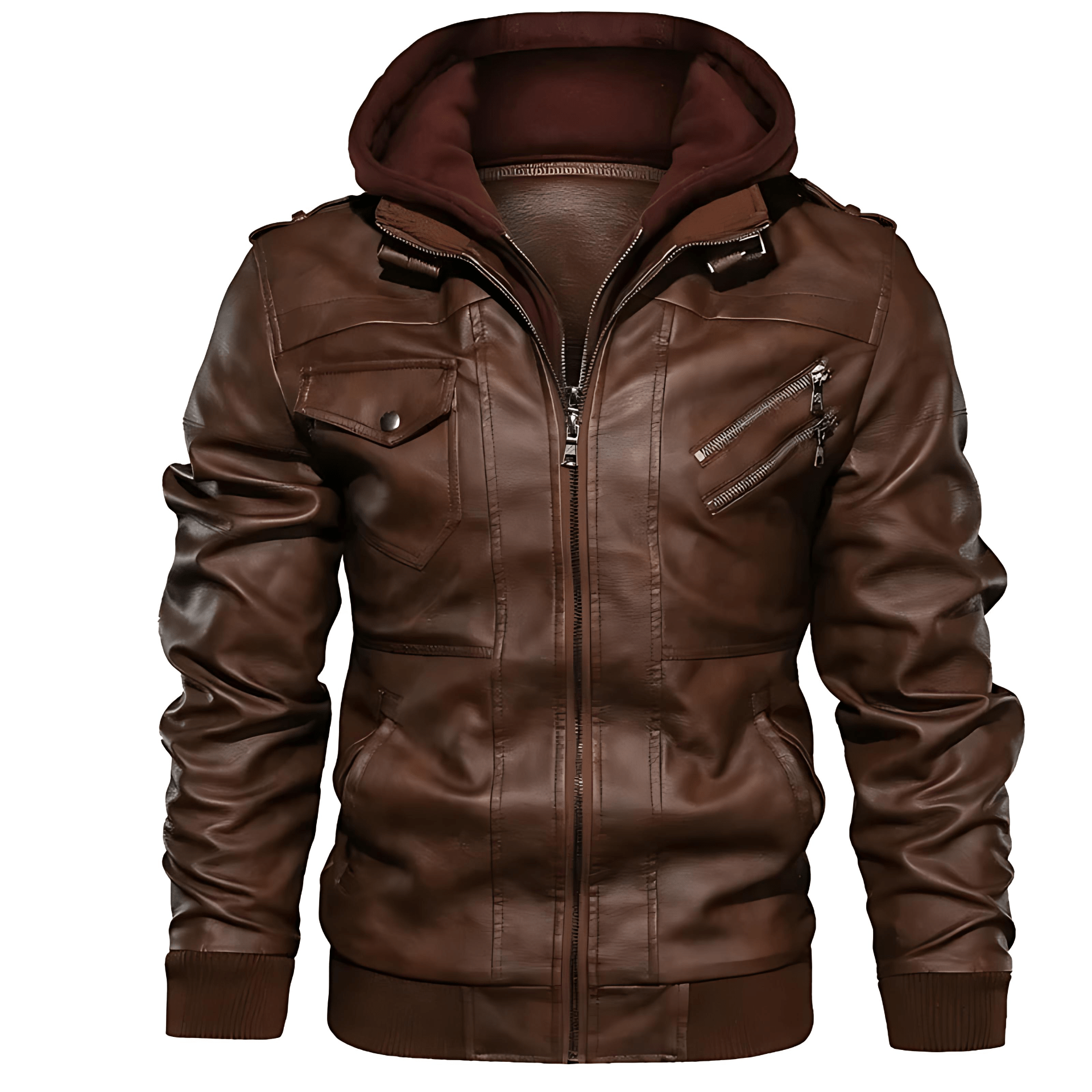 Cevori Hooded Casual Style Bomber Jacket
