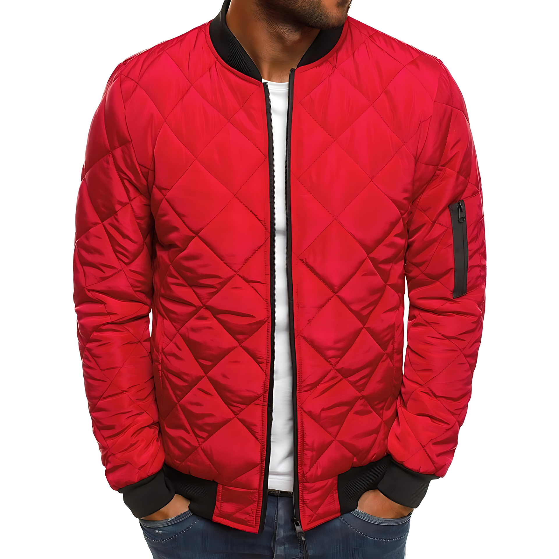 Cevori Quilted Lightweight Bomber Jacket