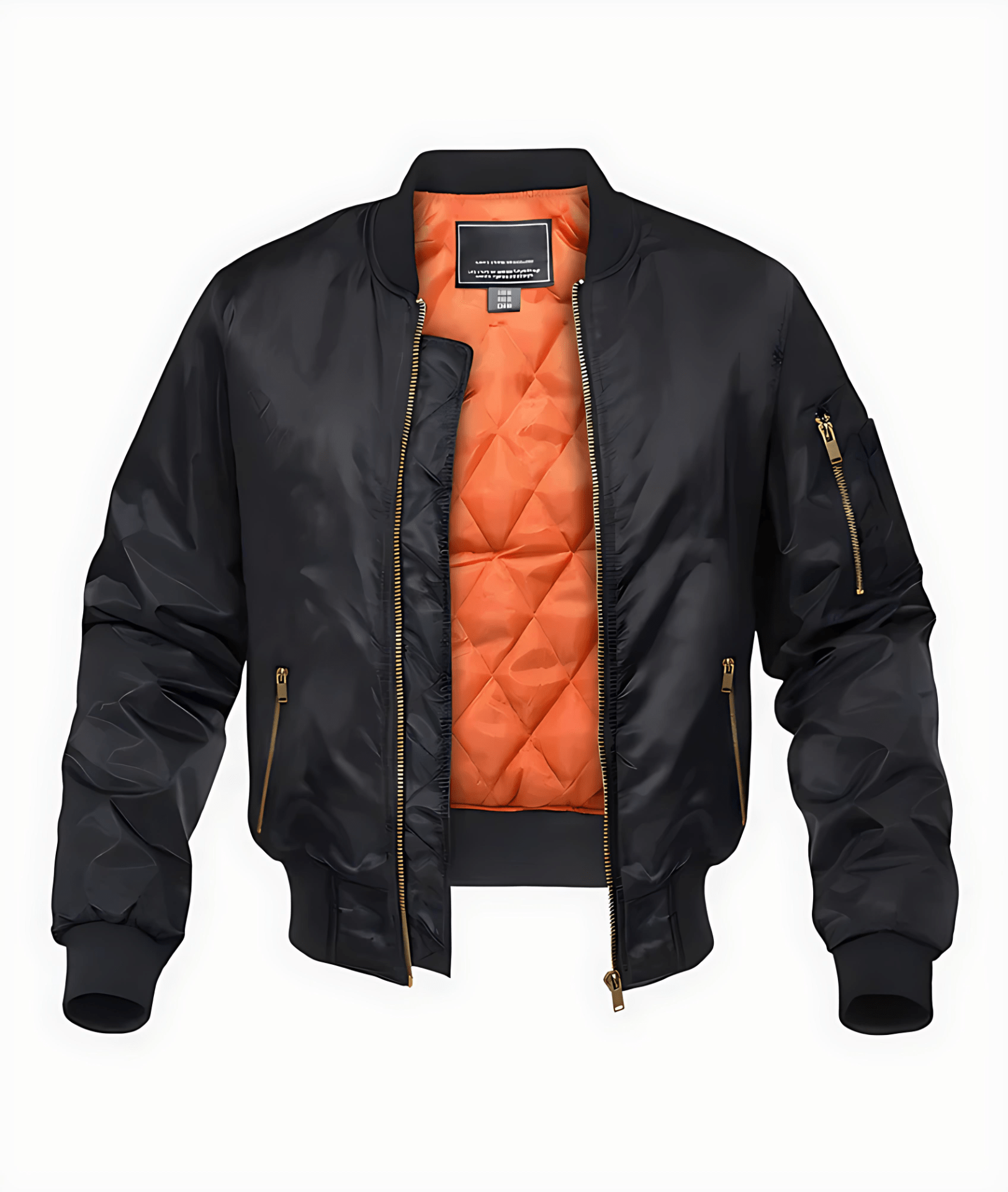 Cevori Quilted Lining Bomber Jacket