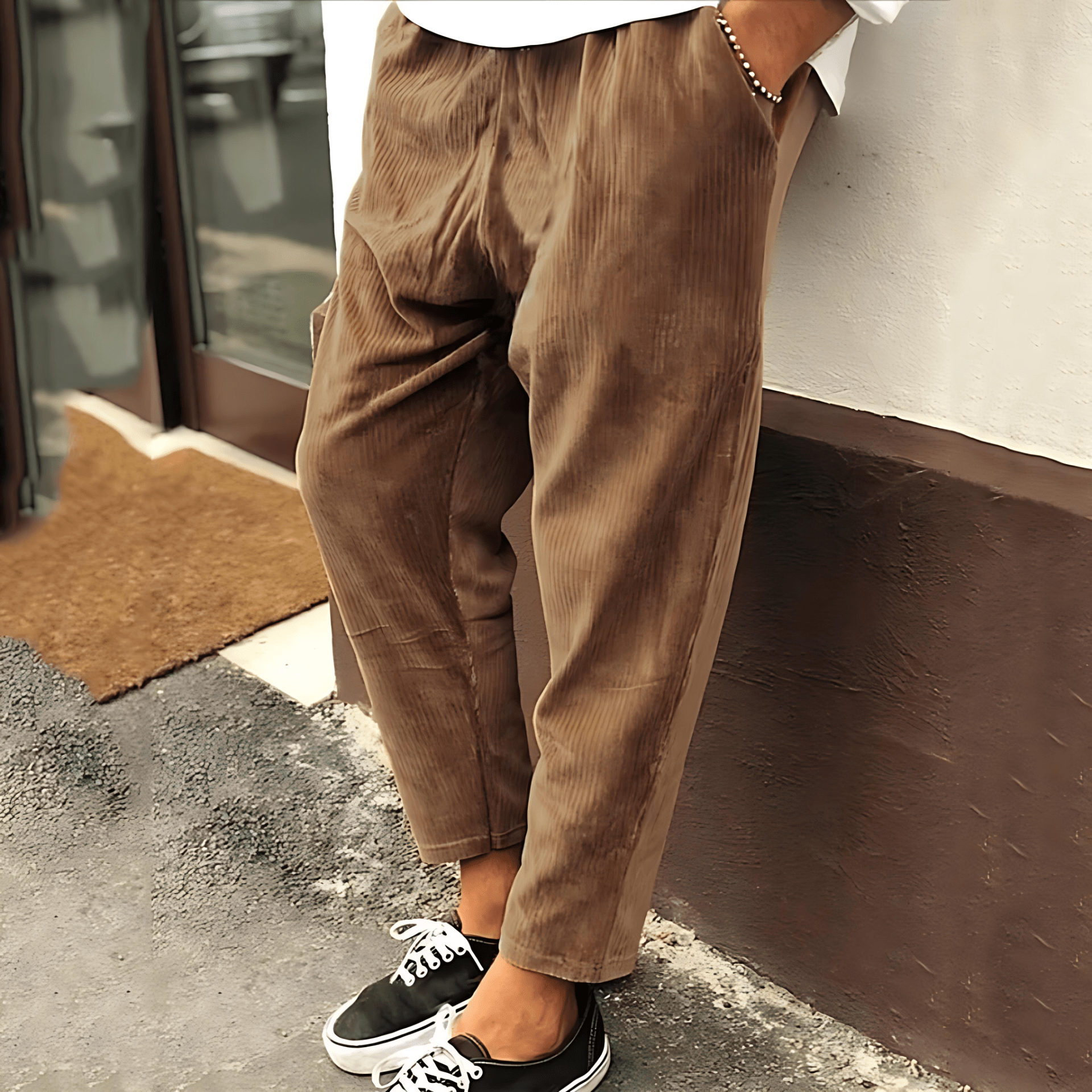 Cevori Relaxed Fit Corduroy Pants