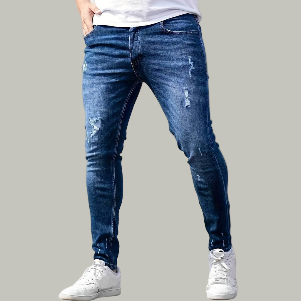 Cevori Ripped Style Skinny Jeans