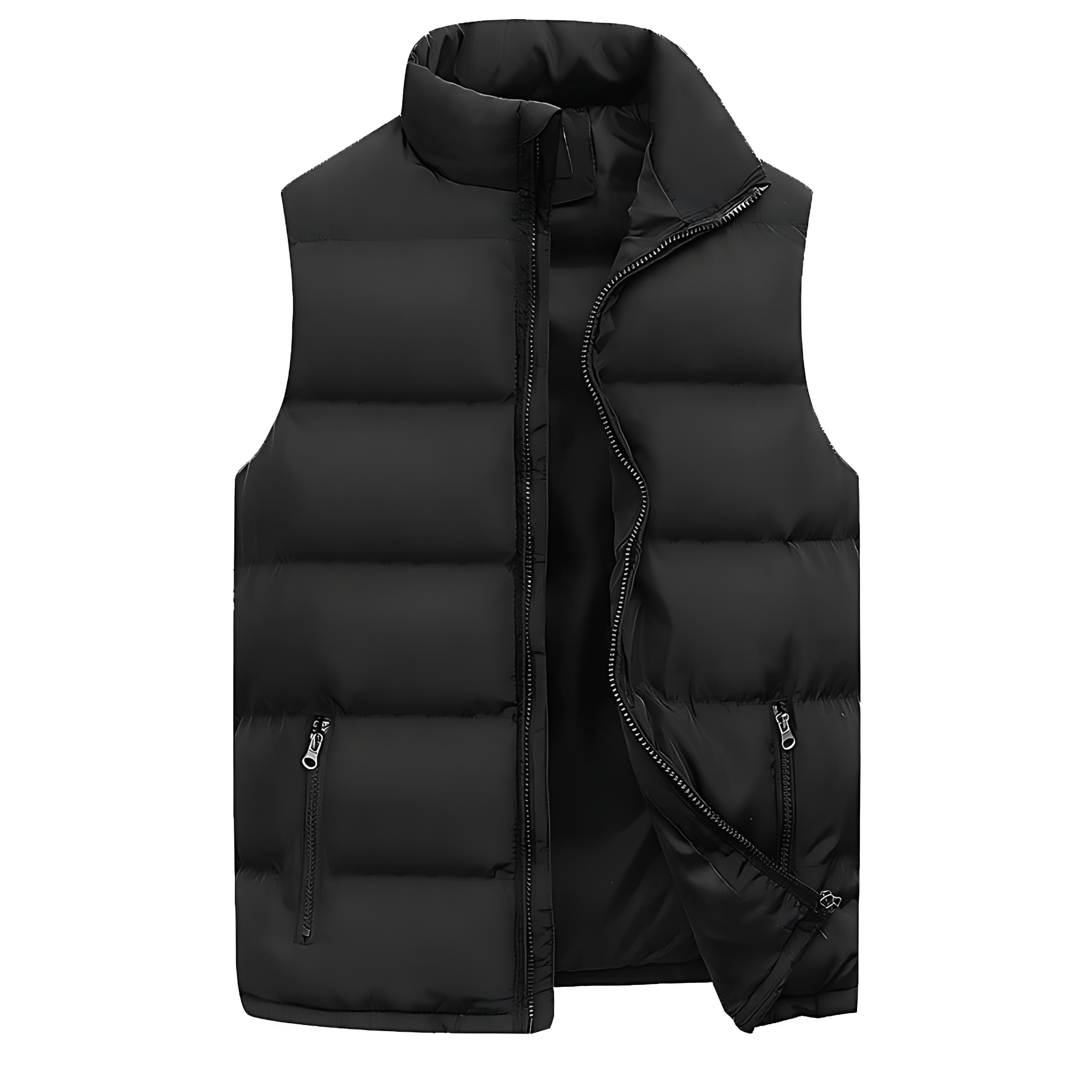 Cevori Stylish Zip Design Winter Waistcoat