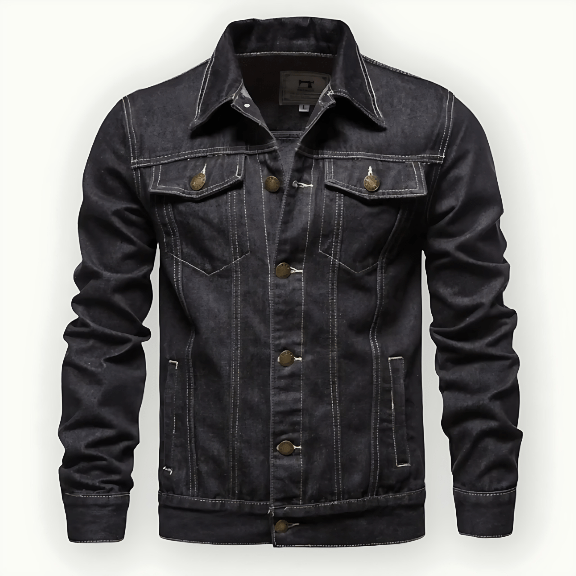 Cevori Tailored Fit Denim Trucker Jacket