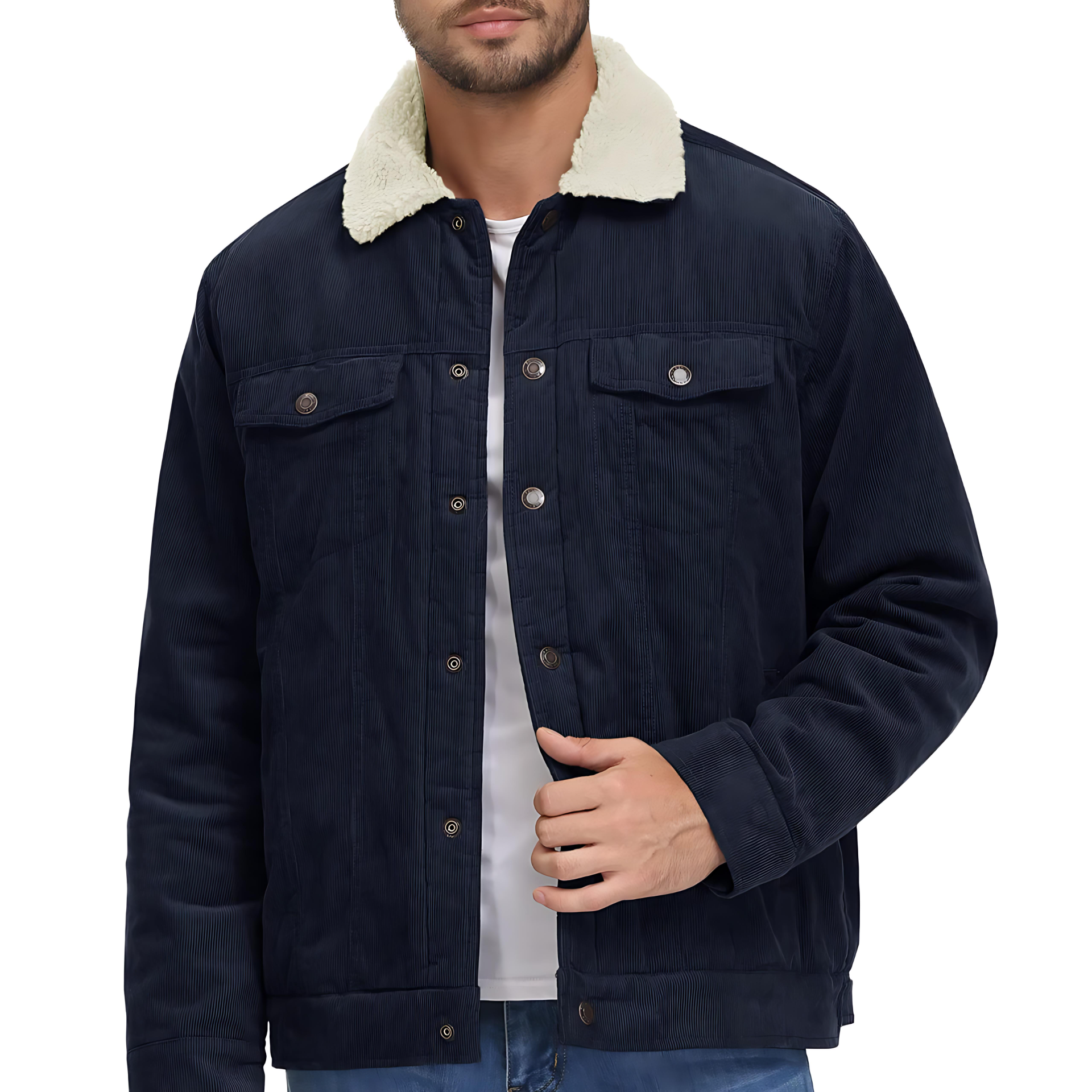 Cevori Weatherproof Teddy Lining Corduroy Jacket