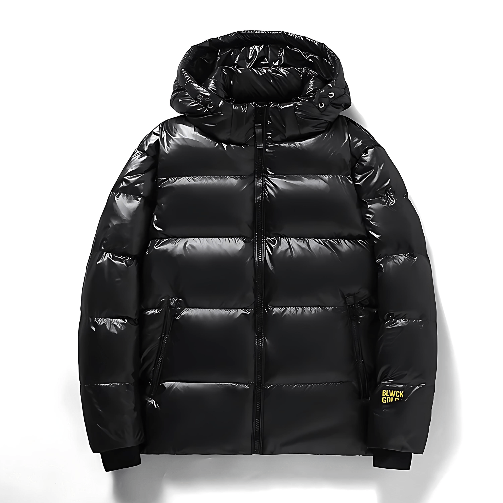 Cevori Winter Wear Black Hooded Puffer Jacket