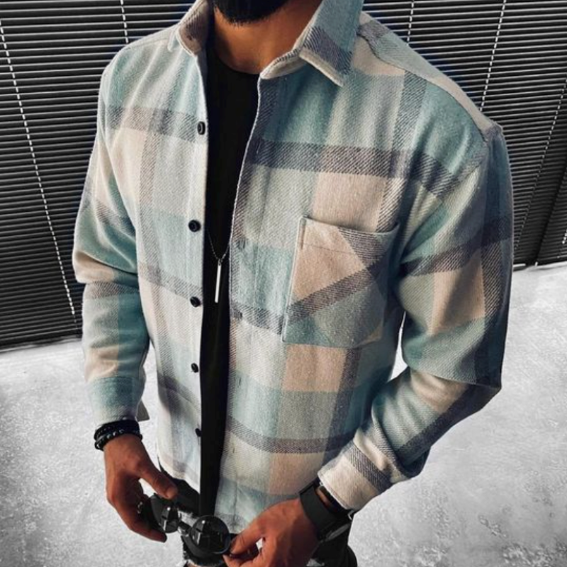 Cevori Checked Overshirt With Chest Pocket