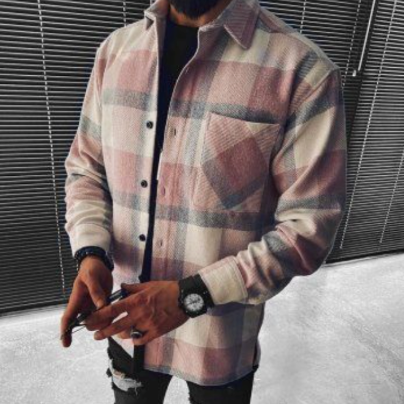 Cevori Checked Overshirt With Chest Pocket