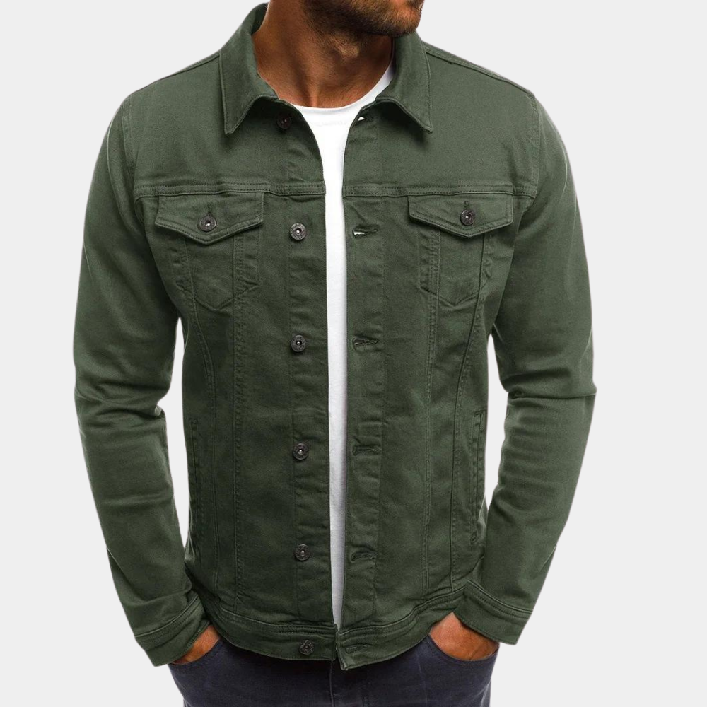 Cevori Classic Button Up Style Denim Jacket