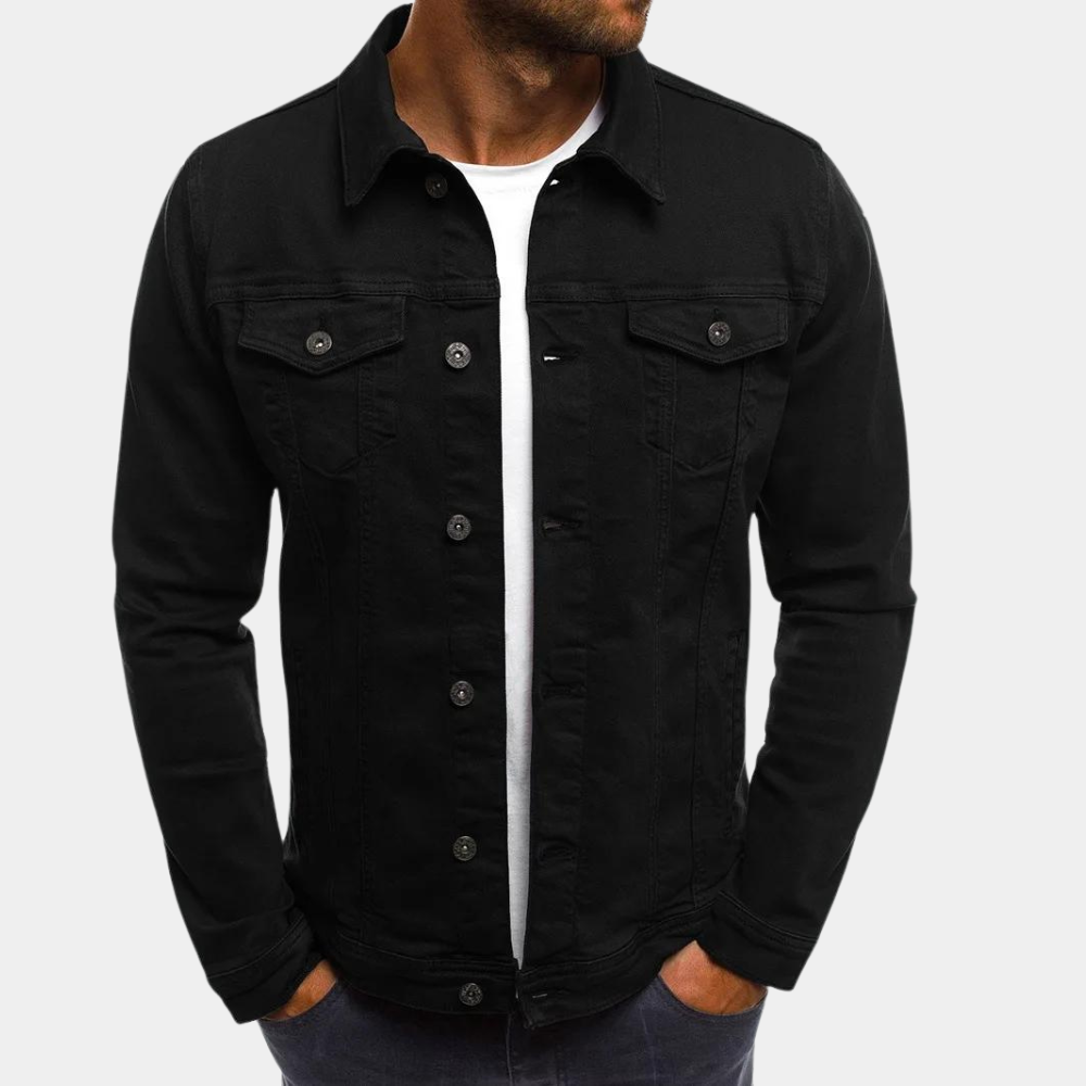 Cevori Classic Button Up Style Denim Jacket