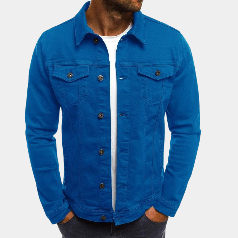 Cevori Classic Button Up Style Denim Jacket
